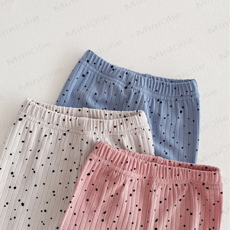 Baby Polka Dot Ribbed Leggings - image 6