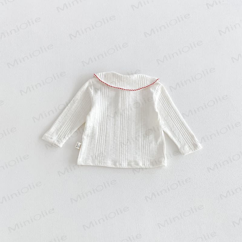 Baby Toddler Girl Strawberry Peter Pan Collar Long Sleeve T-Shirt - image 11
