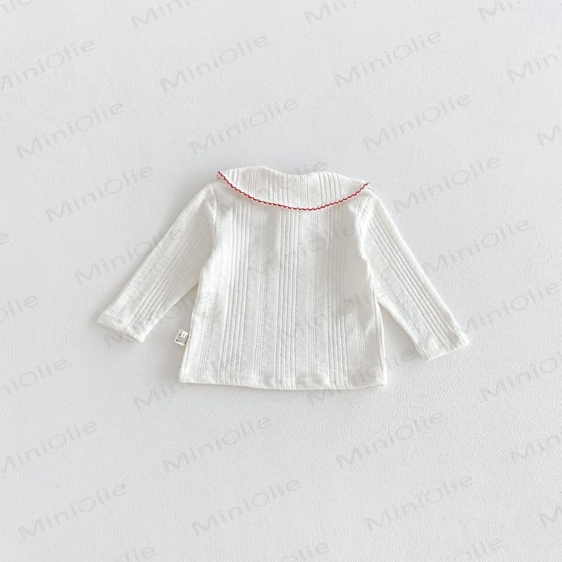 Baby Toddler Girl Strawberry Peter Pan Collar Long Sleeve T-Shirt - image 11
