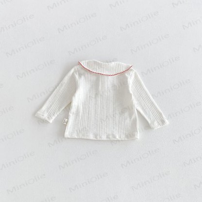 Baby Toddler Girl Strawberry Peter Pan Collar Long Sleeve T-Shirt - image 11