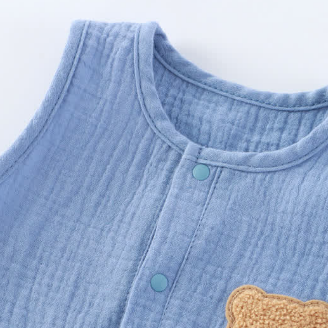 Baby Bear Patch Sleeveless Romper - image 8