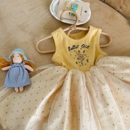 BALLET GIRL Toddler Baby Girl Polka Dot Tank Dress - image 6
