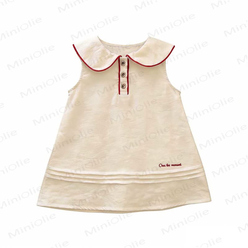 OWN THE MOMENT Toddler Baby Girl Peter Pan Collar Dress - image 3