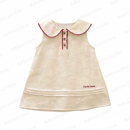 OWN THE MOMENT Toddler Baby Girl Peter Pan Collar Dress - image 3