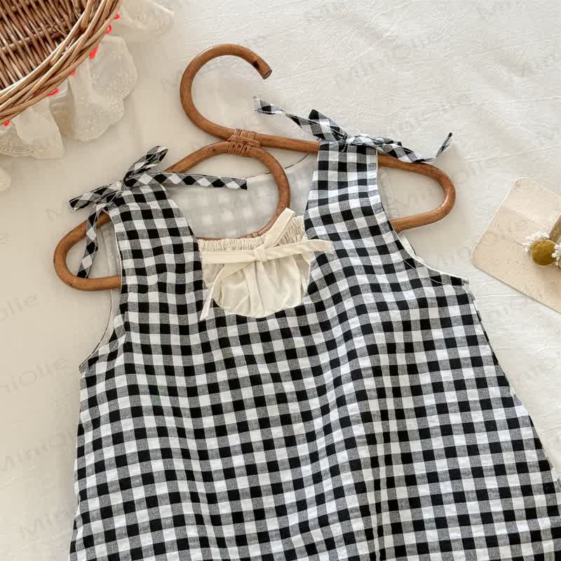 Toddler Baby Girl Gingham Sleeveless Dress - image 4