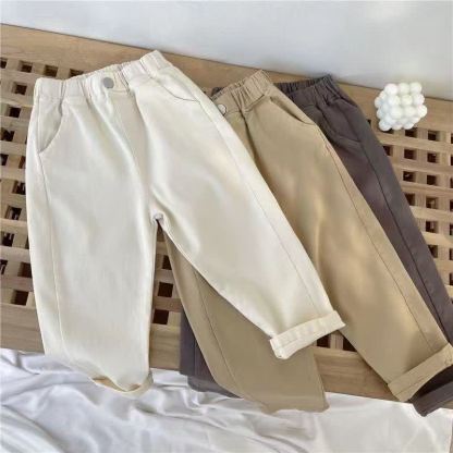 Toddler Boys Solid Color Casual Pants - image 1