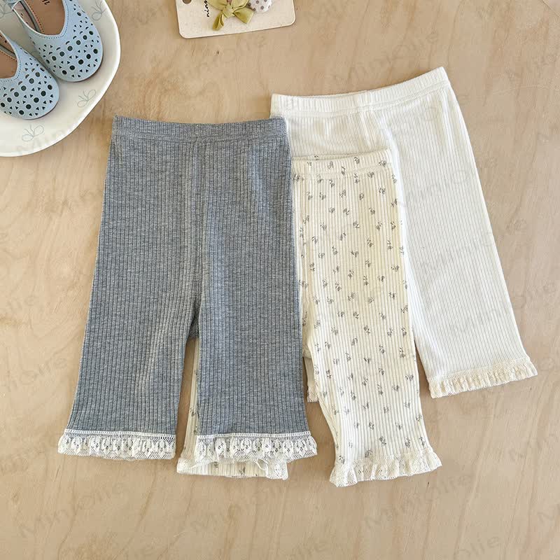Baby Toddler Girl Ribbed Leggings - image 1