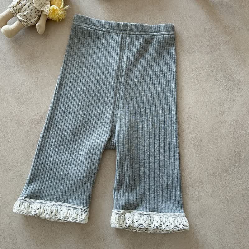 Baby Toddler Girl Ribbed Leggings - Dark Gray - 2-3T - image 7