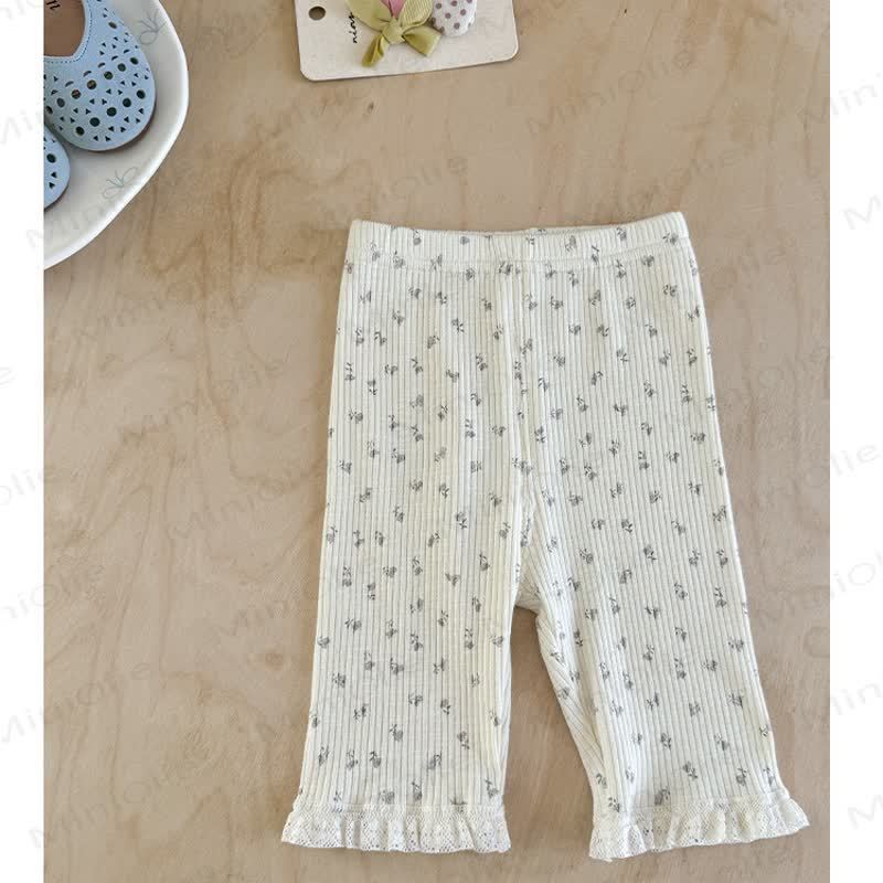 Baby Toddler Girl Ribbed Leggings - image 4