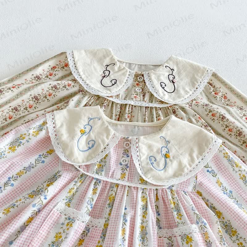 Toddler Girl Floral Long Sleeve Dress - image 4