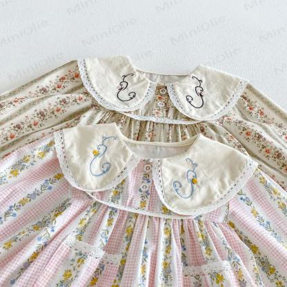 Toddler Girl Floral Long Sleeve Dress - image 4