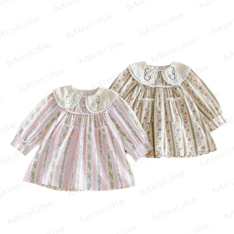 Toddler Girl Floral Long Sleeve Dress - image 3