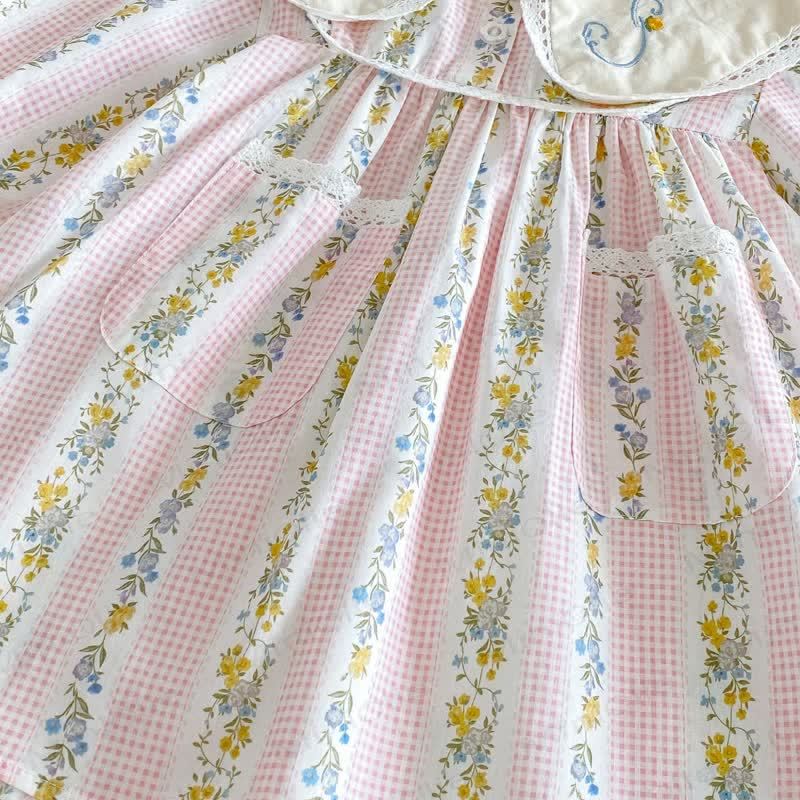 Toddler Girl Floral Long Sleeve Dress - image 9