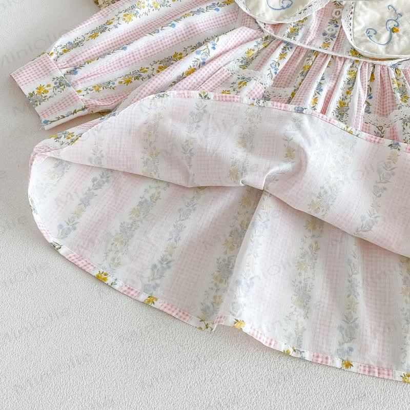 Toddler Girl Floral Long Sleeve Dress - image 11