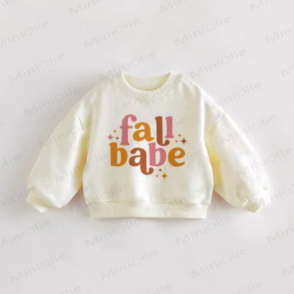 FALL BABE Baby Toddler Sweatshirt - Cream - 3-5T - image 1