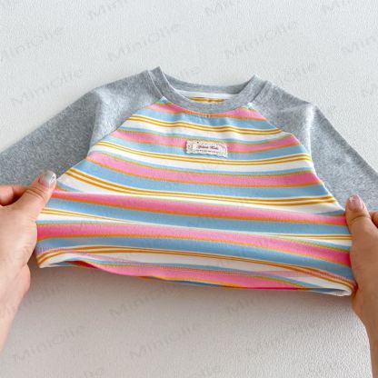 Baby Toddler Lace Label Color Block Long Sleeve T-Shirt - image 12