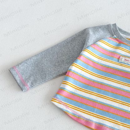 Baby Toddler Lace Label Color Block Long Sleeve T-Shirt - image 14