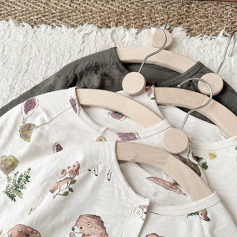 Toddler Baby Beige/Gray Cozy Pajama 2-piece Set - image 8