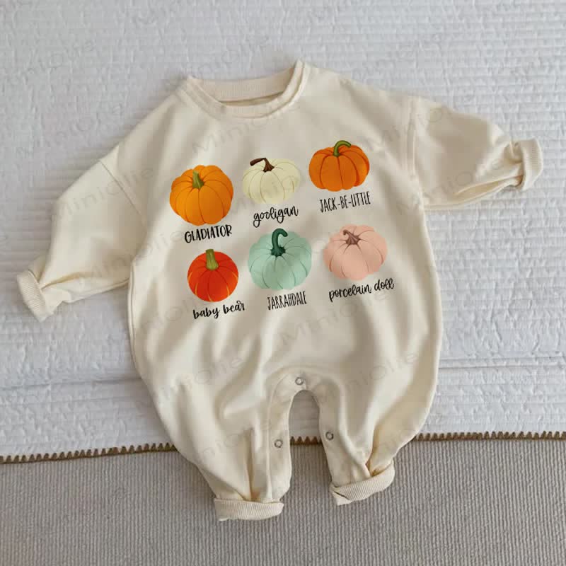 GLADIATOR GOOLIGAN JACK-BE-LITTLE BABY BEAR JARRADDALE PORCELAIN DOLL Baby Toddler Pumpkin Print Beige  Romper - Beige - 2-3T - image 1