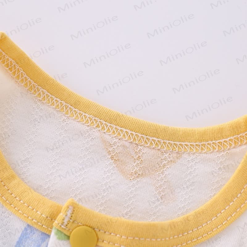 Baby Cotton White Short Sleeves Romper - image 12