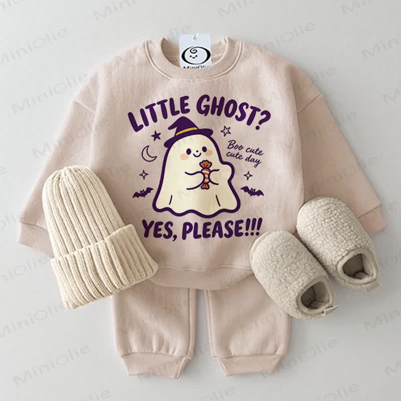 LITTLE GHOST? YES, PLEASE!!! Baby 2-piece Beige Set - Beige - 2-3T - image 1