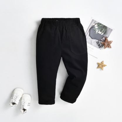 Baby Toddler Boy Solid Color Pants - Black - 8-9T - image 7