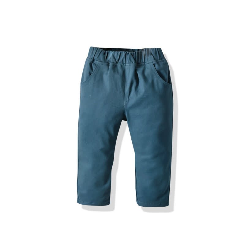 Baby Toddler Boy Solid Color Pants - Denim Blue - 8-9T - image 8