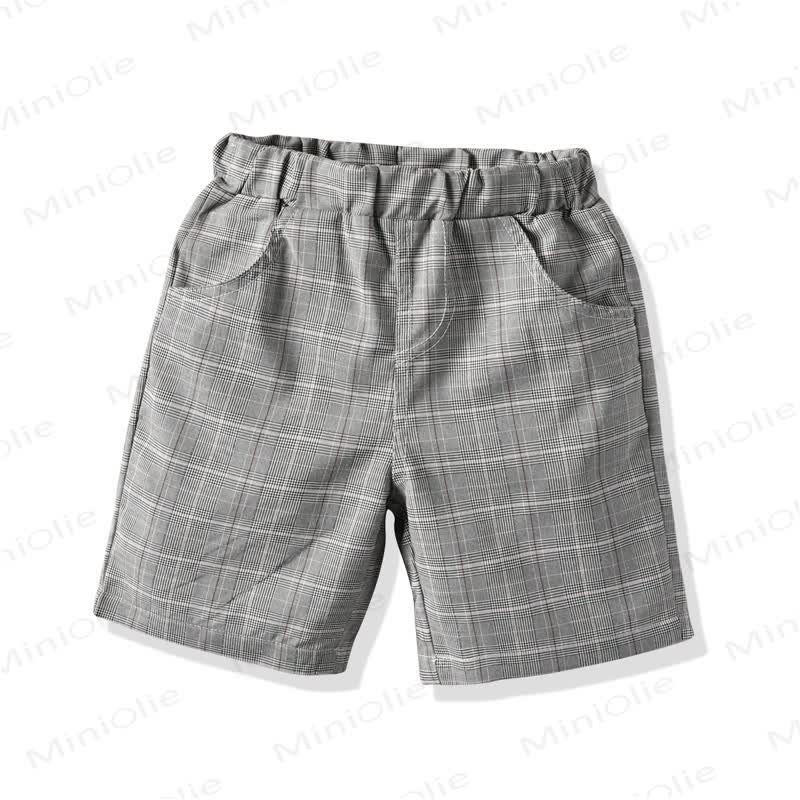 Toddler Baby Boys Gray Plaid Vest 4-piece Set - image 10