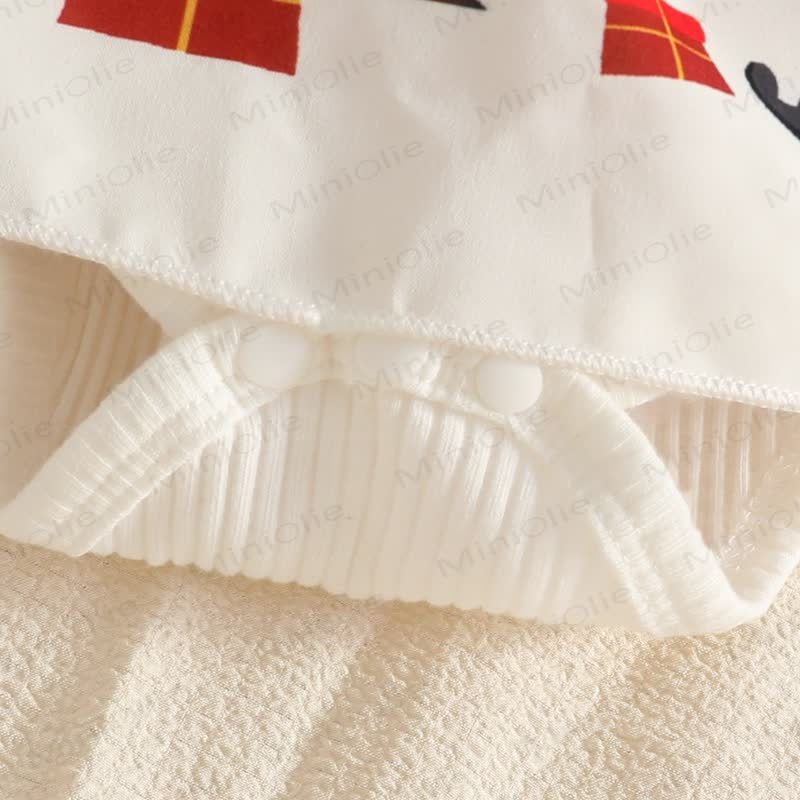 MERRY CHRISTMAS Baby Skirted Bodysuit Headband and Socks - image 15