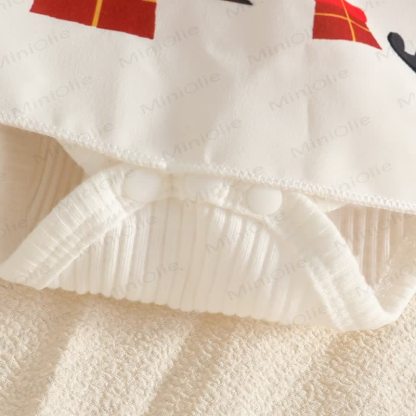 MERRY CHRISTMAS Baby Skirted Bodysuit Headband and Socks - image 15