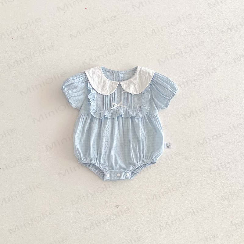 Baby Blue Peter Pan Collar Bodysuit - image 2