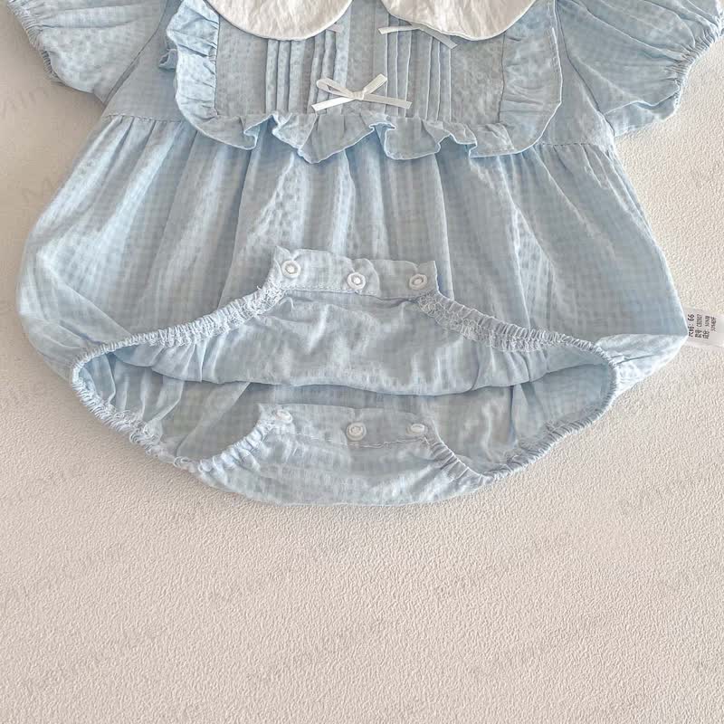 Baby Blue Peter Pan Collar Bodysuit - image 6