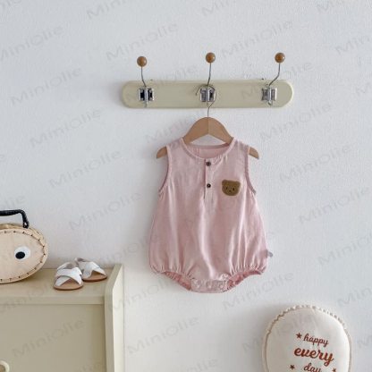 Baby Sleeveless Bear Bodysuit - image 12