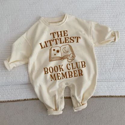 THE LITTLEST BOOK CLUB MEMBER Baby Toddler Beige Romper - Beige - 2-3T - image 1