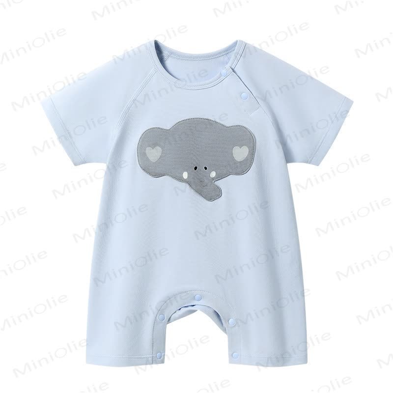 Baby Cotton Short Sleeve Romper - image 3