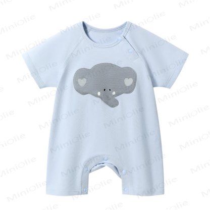 Baby Cotton Short Sleeve Romper - image 3