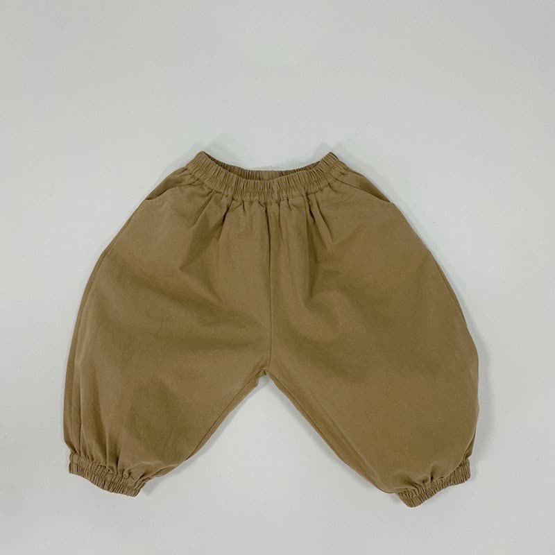 Toddler Baby Loose Fit Versatile Pants - Khaki - 6-7T - image 1
