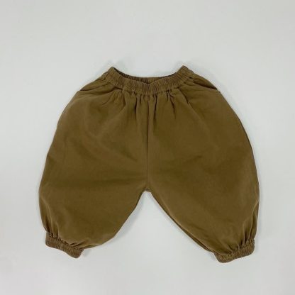 Toddler Baby Loose Fit Versatile Pants - Camel - 6-7T - image 3