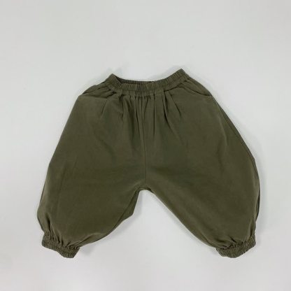 Toddler Baby Loose Fit Versatile Pants - Army Green - 6-7T - image 4