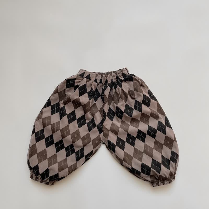 Toddler Baby Loose Fit Versatile Pants - Dark Red Plaid - 6-7T - image 7