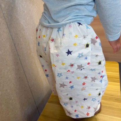 Toddler Girls White Star Print Pants - image 3