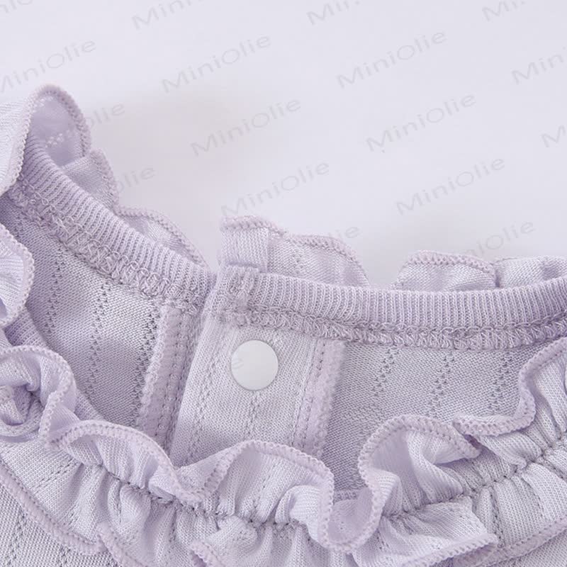Baby Girl Ruffle Collar Summer T-Shirt - image 4
