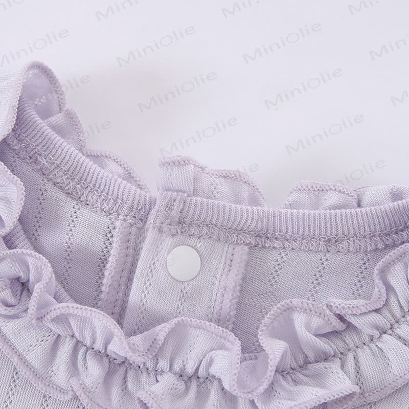 Baby Girl Ruffle Collar Summer T-Shirt - image 4