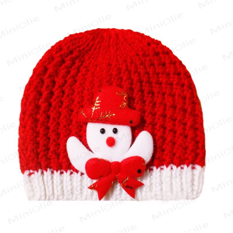 Baby Christmas Knit Beanie - Tree - 0-3T - image 8