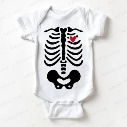 Baby Halloween Skeleton White Bodysuit - White - 18-24M - image 1
