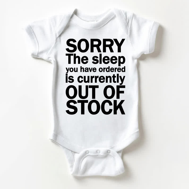 SORRY THE SLEEP YOU HAVE ORDERED IS CURRENTLY OUT OF STOCK Baby White Bodysuit - White - 18-24M - image 1