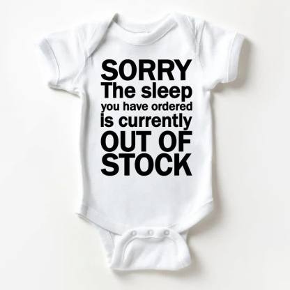 SORRY THE SLEEP YOU HAVE ORDERED IS CURRENTLY OUT OF STOCK Baby White Bodysuit - White - 18-24M - image 1
