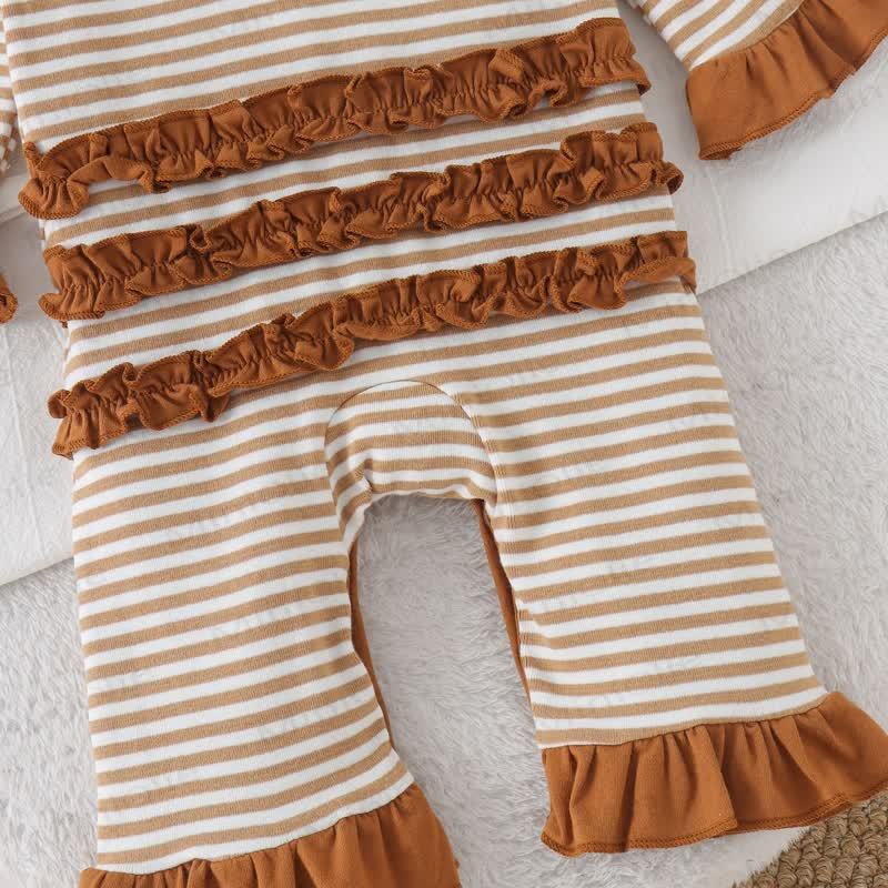 Baby Croissant/Ghost Romper with Bow Headband - image 8