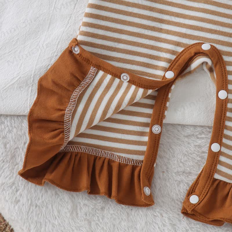 Baby Croissant/Ghost Romper with Bow Headband - image 10