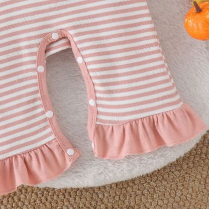 Baby Croissant/Ghost Romper with Bow Headband - image 17